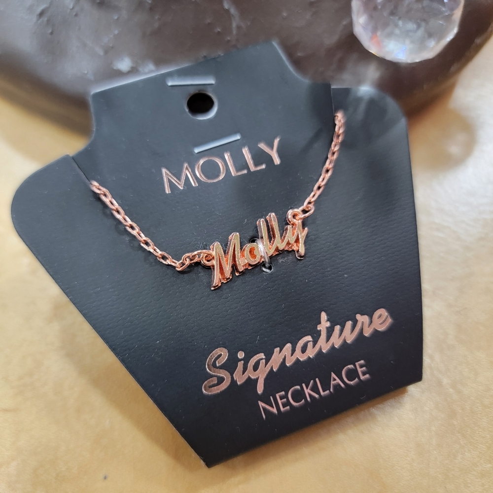 MOLLY Personalized Necklace In Rose Gold